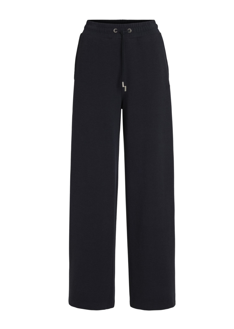 Брюки джерси Regular Fit: классический крой, средняя свобода движений. Высокая