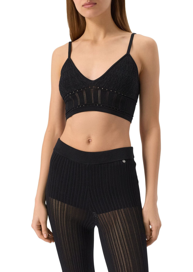 Топ Slim fit для жінок (479835), колір Чорний - №2