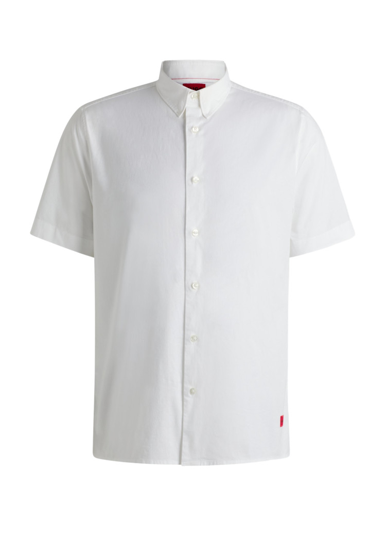 сорочка ділова з коротким рукавом Relaxed fit для чоловіків (479857), колір Білий - №1