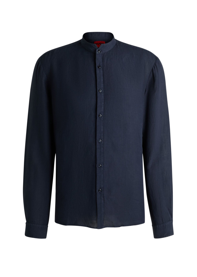 Сорочка повсякденна Slim fit для чоловіків (479863), колір Синій - №1