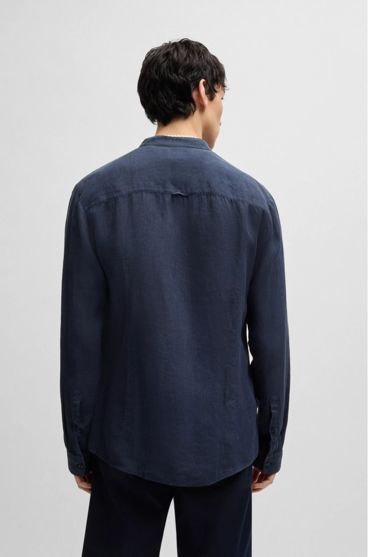 Сорочка повсякденна Slim fit для чоловіків (479863), колір Синій - №4