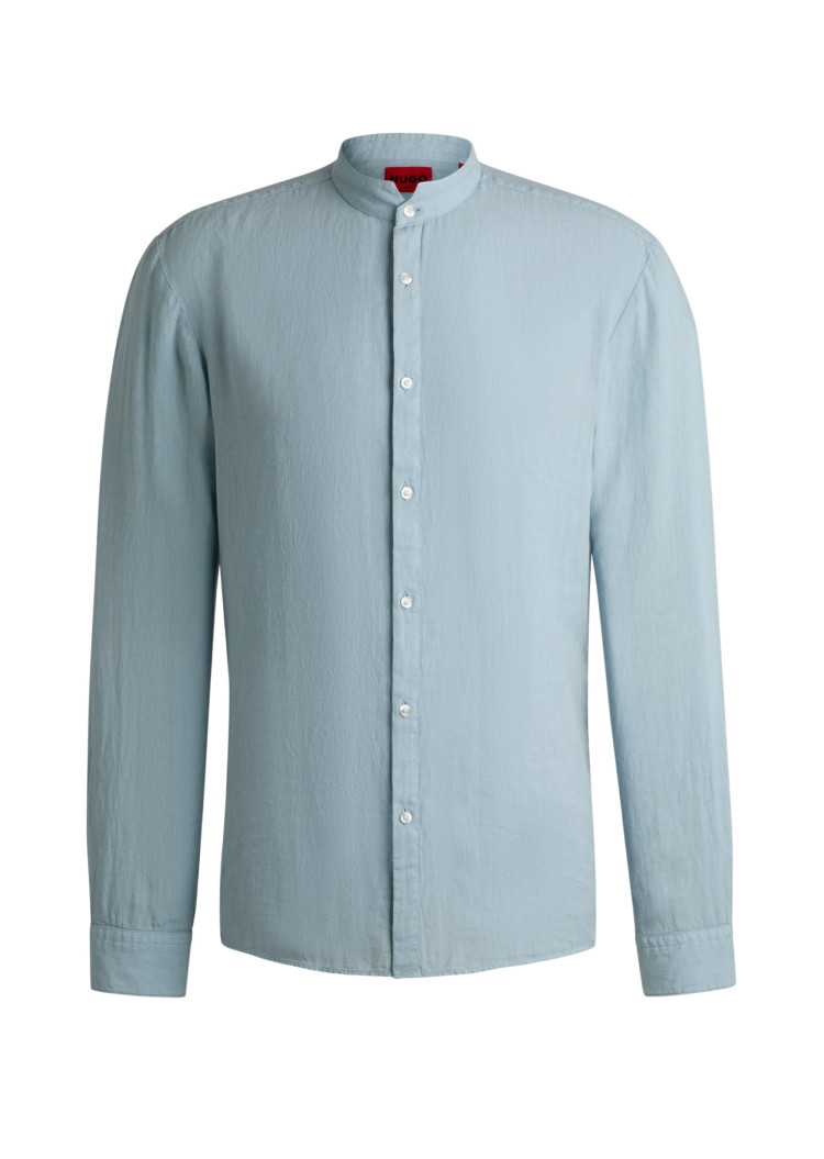 Сорочка повсякденна Slim fit для чоловіків (479864), колір Синій - №1
