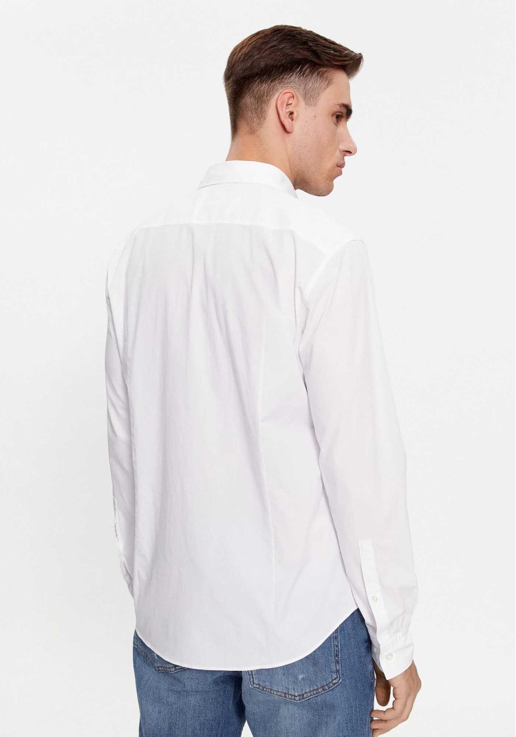 сорочка ділова Slim fit для чоловіків (479870), колір Білий - №3