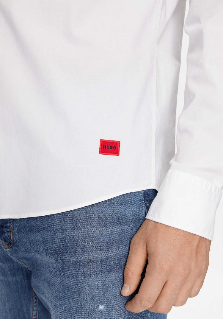 сорочка ділова Slim fit для чоловіків (479870), колір Білий - №5