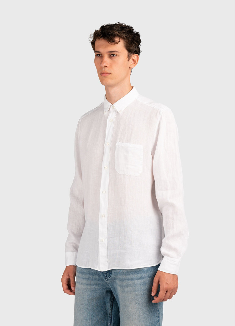 Сорочка повседневная Relaxed fit для мужчин (479876), цвет Белый - №2