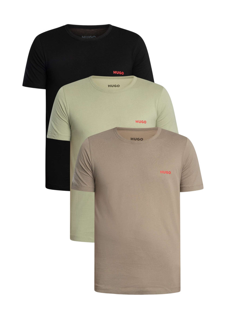 Футболка набір 3 штуки Regular fit для чоловіків (479896), колір Бежевий - №1