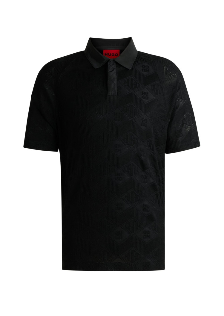 Поло Relaxed fit для чоловіків (479911), колір Чорний - №1
