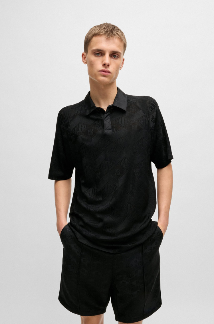 Поло Relaxed fit для чоловіків (479911), колір Чорний - №2