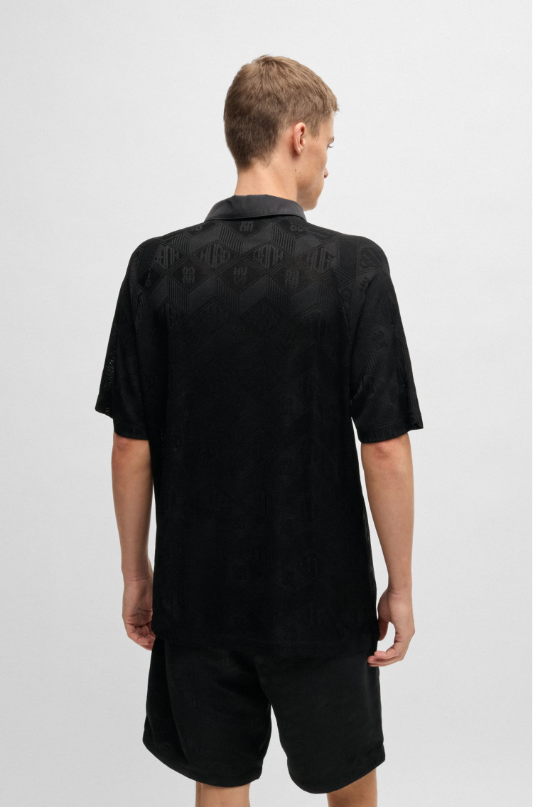 Поло Relaxed fit для чоловіків (479911), колір Чорний - №4