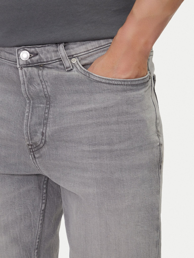Шорти джинсові Slim fit для чоловіків (479923), колір Сірий - №5