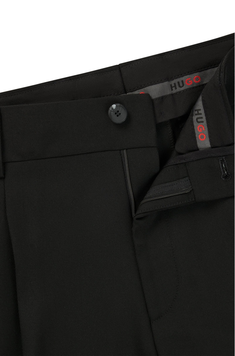Брюки повседневные Regular Fit Высокая для мужчин (479931), цвет Черный - №6