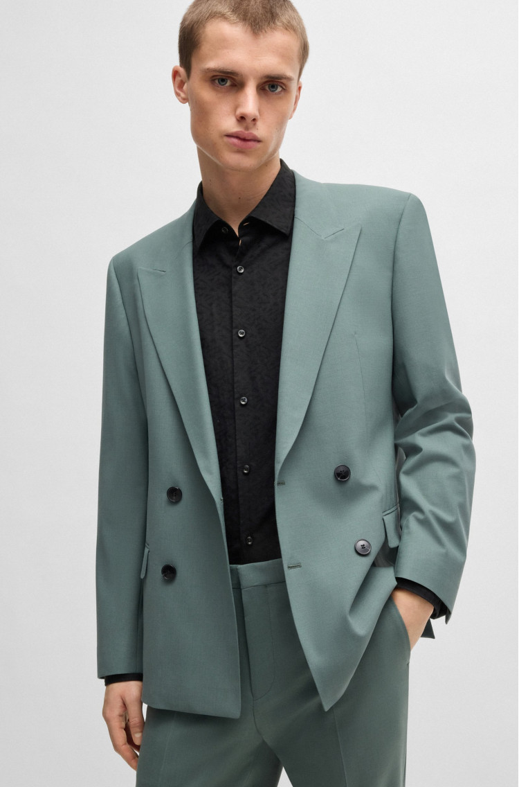 Сорочка повсякденна Slim fit для чоловіків (479939), колір Чорний - №5