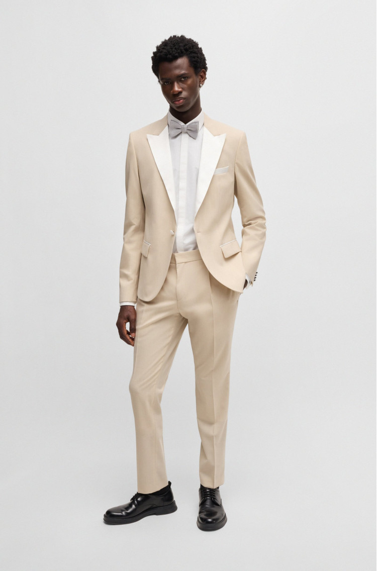 сорочка ділова Slim fit для чоловіків (479940), колір Білий - №3
