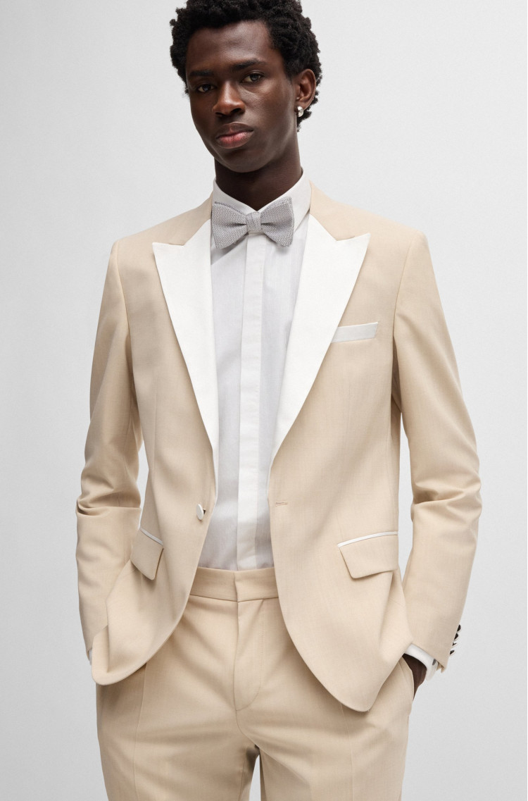 сорочка ділова Slim fit для чоловіків (479940), колір Білий - №5