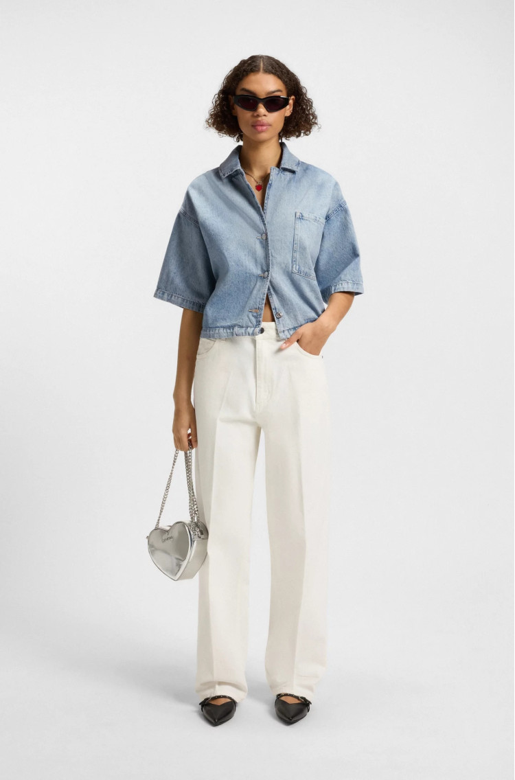 Джинсовая куртка Relaxed Fit для женщин (479965), цвет Синий - №3