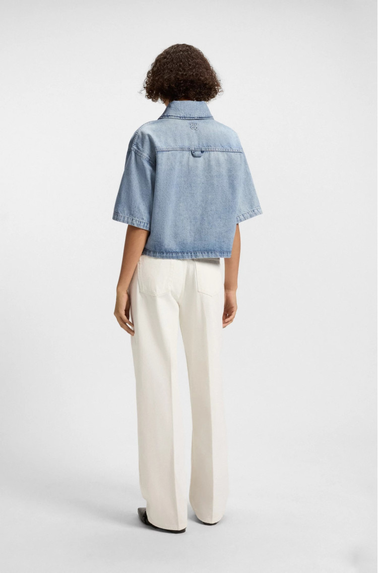 Джинсовая куртка Relaxed Fit для женщин (479965), цвет Синий - №4