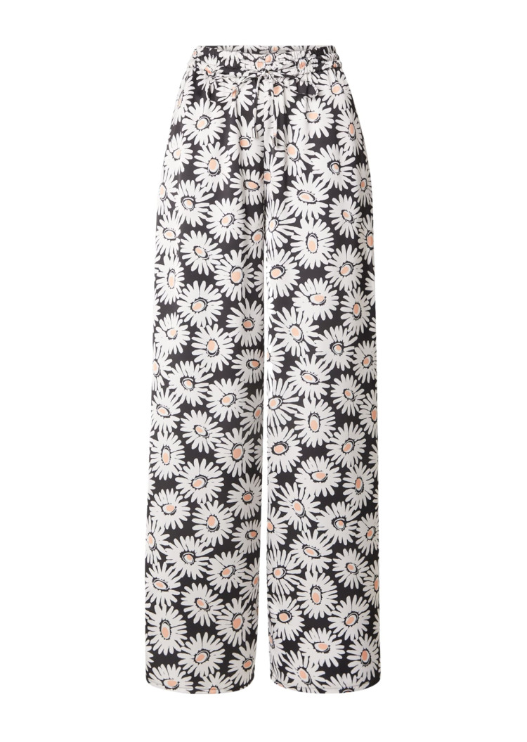 Брюки fashion Relaxed fit Высокая для женщин (479971), цвет Черный - №1