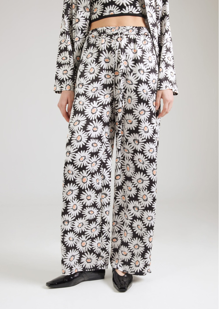 Брюки fashion Relaxed Fit Высокая для женщин (479971), цвет Черный - №2