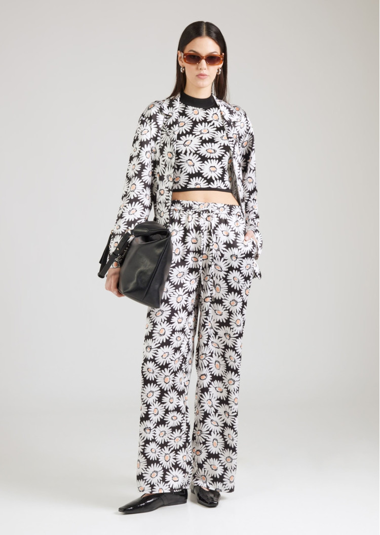 Брюки fashion Relaxed Fit Высокая для женщин (479971), цвет Черный - №3