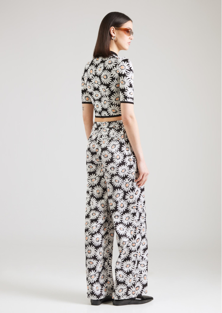 Брюки fashion Relaxed fit Высокая для женщин (479971), цвет Черный - №4