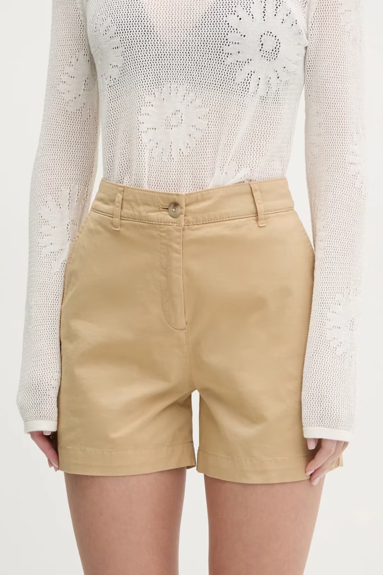 Шорти Regular fit для жінок (479976), колір Бежевий - №2