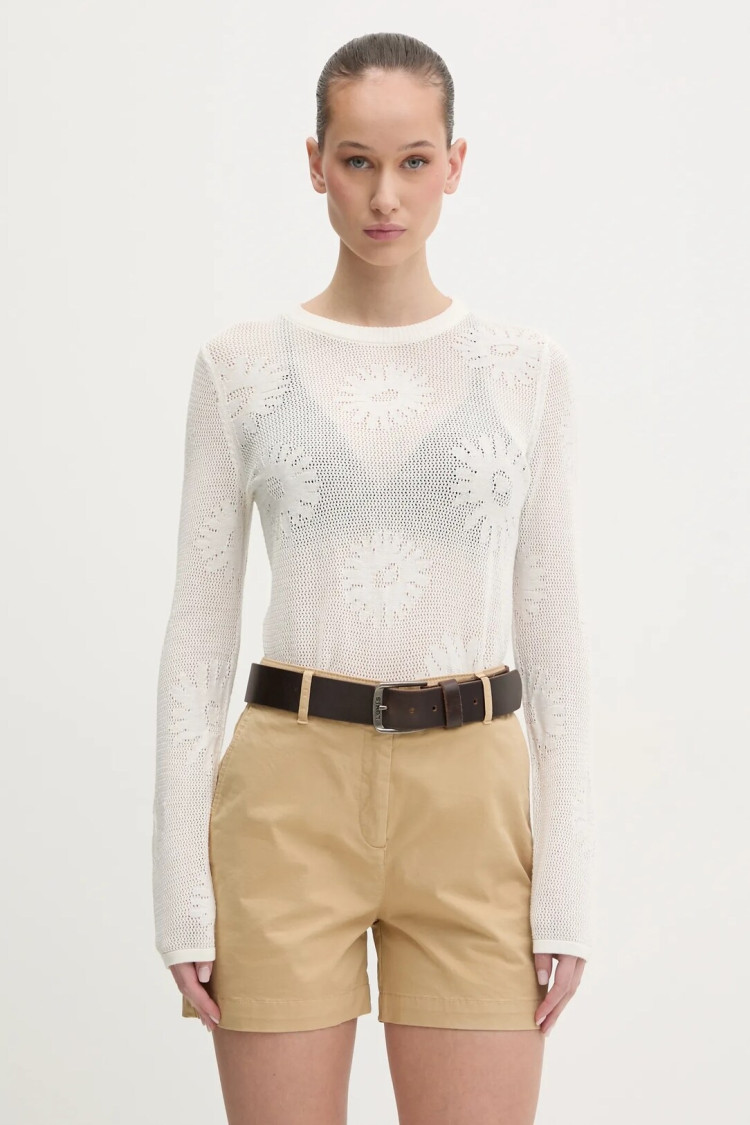 Шорти Regular fit для жінок (479976), колір Бежевий - №3