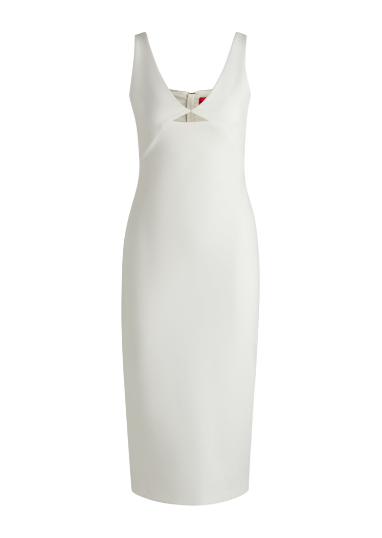 Сукні міді Slim fit для жінок (479977), колір Білий - №1
