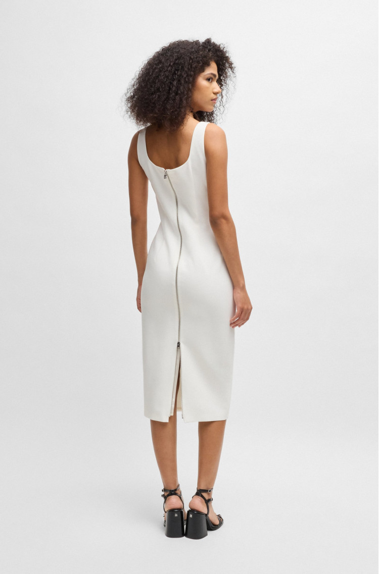 Сукні міді Slim fit для жінок (479977), колір Білий - №4