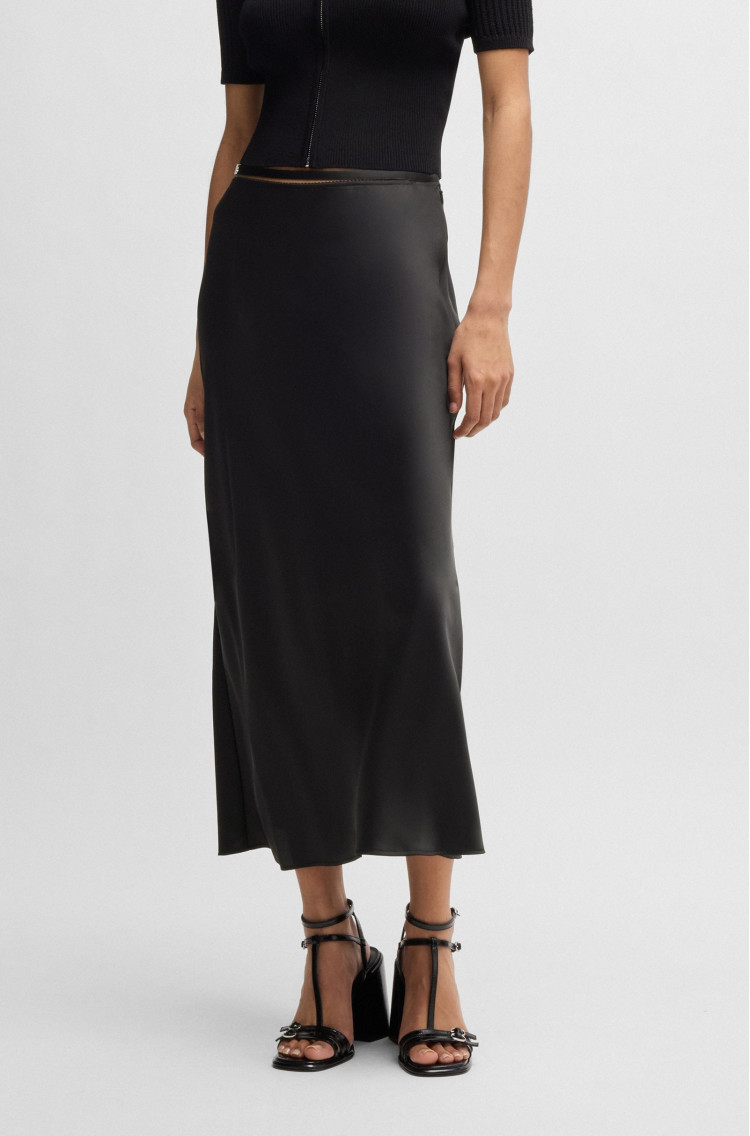 Юбка миди Regular Fit для женщин (479980), цвет Черный - №2