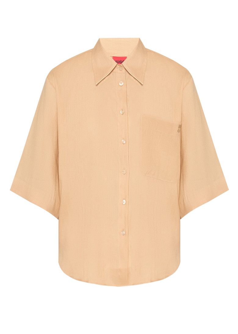 Сорочка з коротким рукавом Regular Fit: класичний крій, середня свобода рухів.