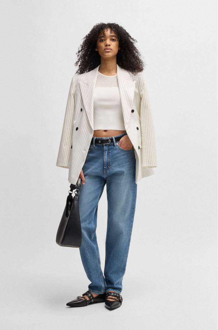 Джинси Relaxed Relaxed fit Середня для жінок (479983), колір Синій - №3
