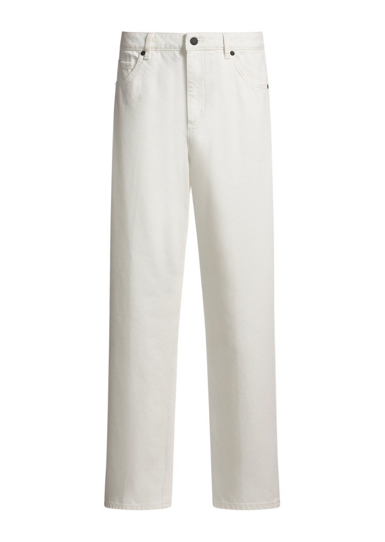 Джинсы Regular Regular fit Высокая для женщин (479984), цвет Белый - №1