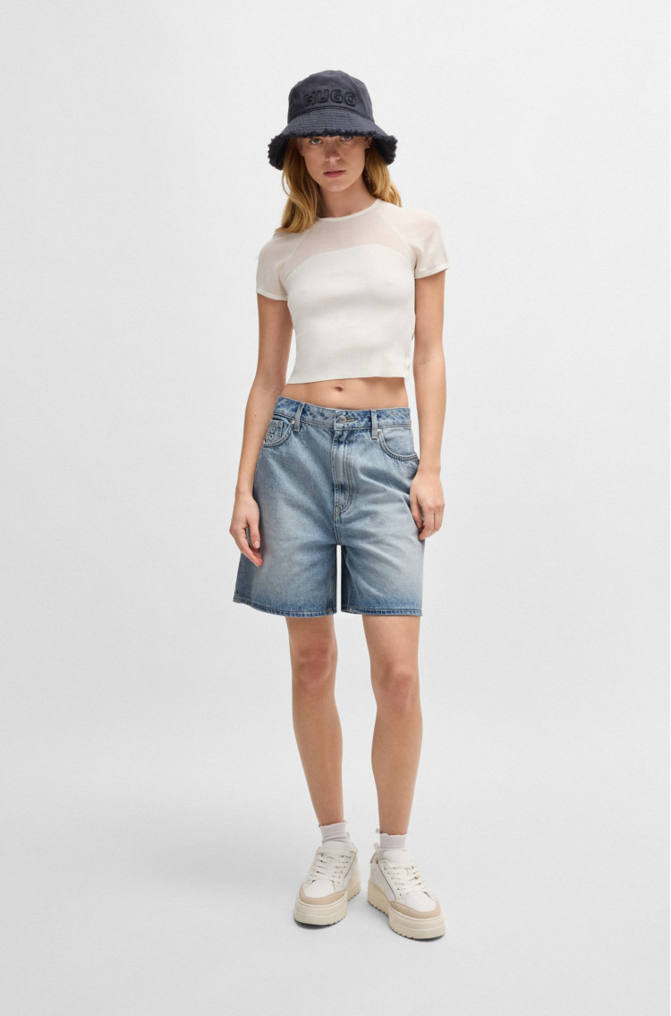 Шорти джинсові Regular Fit — фото 2