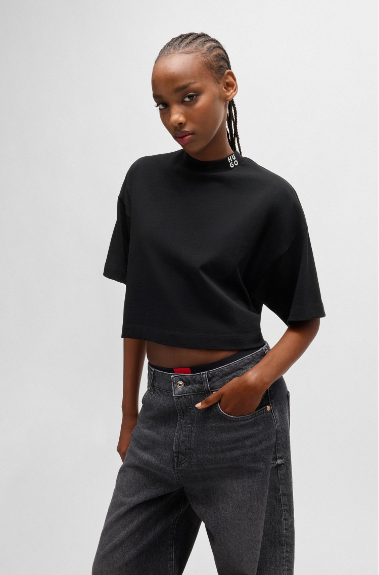Футболка Relaxed Fit для женщин (479995), цвет Черный - №2