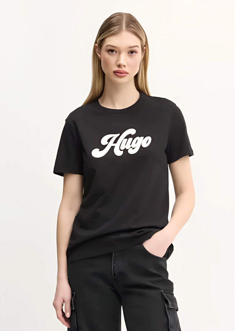Футболка Regular fit для жінок (479997), колір Чорний - №2