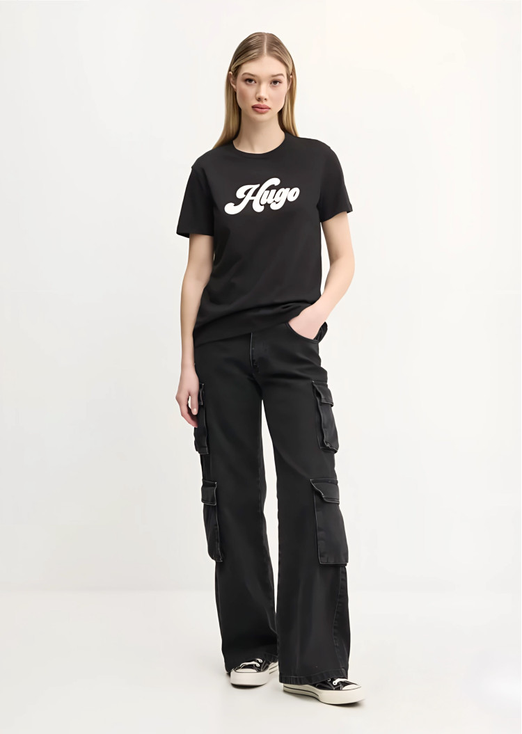 Футболка Regular fit для жінок (479997), колір Чорний - №3