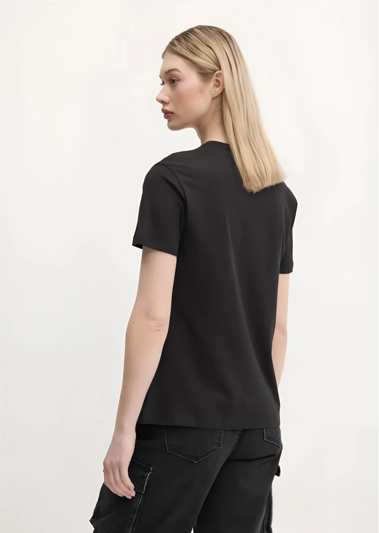 Футболка Regular fit для жінок (479997), колір Чорний - №4