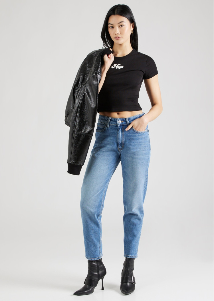 Футболка Slim Fit для жінок (480001), колір Чорний - №3