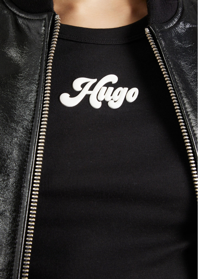 Футболка Slim fit для жінок (480001), колір Чорний - №5