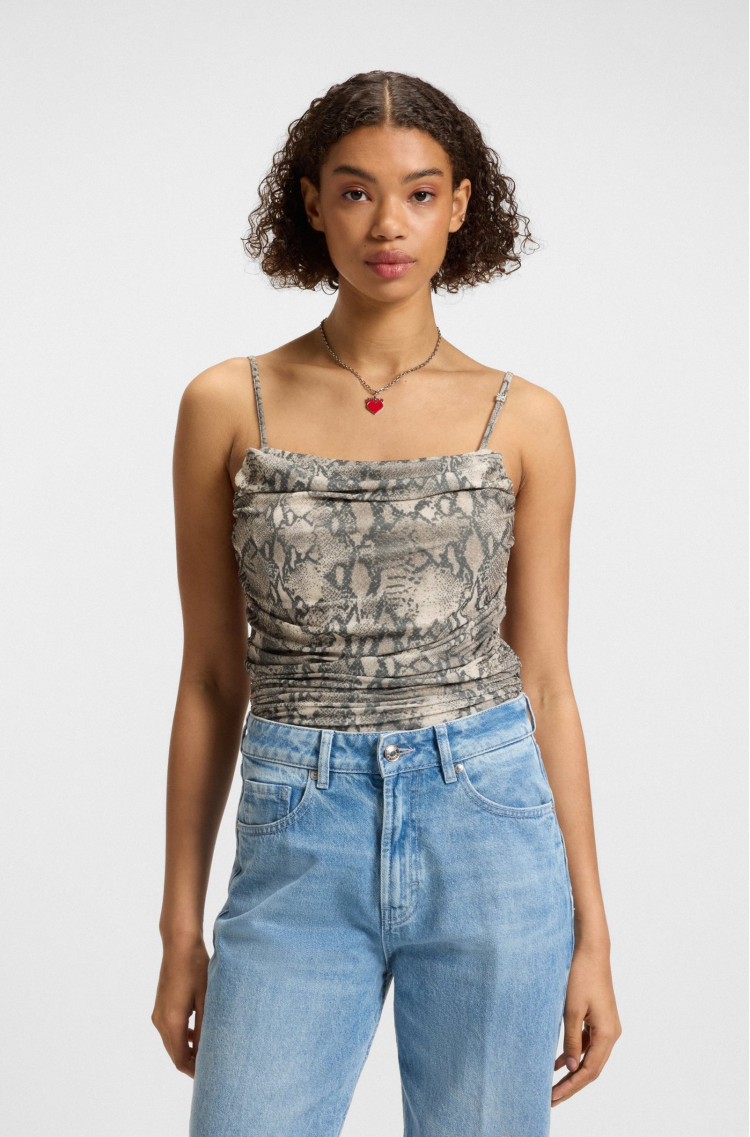 Майка Slim fit для жінок (480011), колір Коричневий - №2