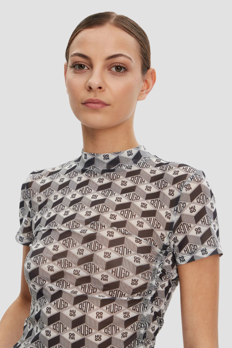 Футболка трикотажна Slim Fit для жінок (480012), колір Сірий - №5
