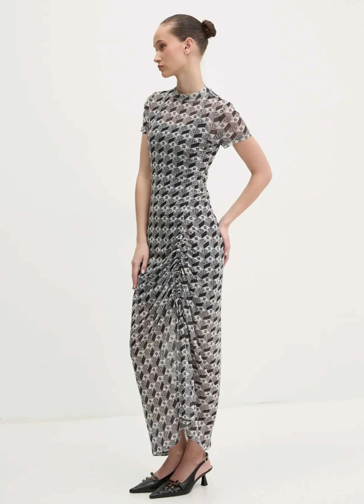 Сукні максі Slim Fit для жінок (480014), колір Сірий - №3