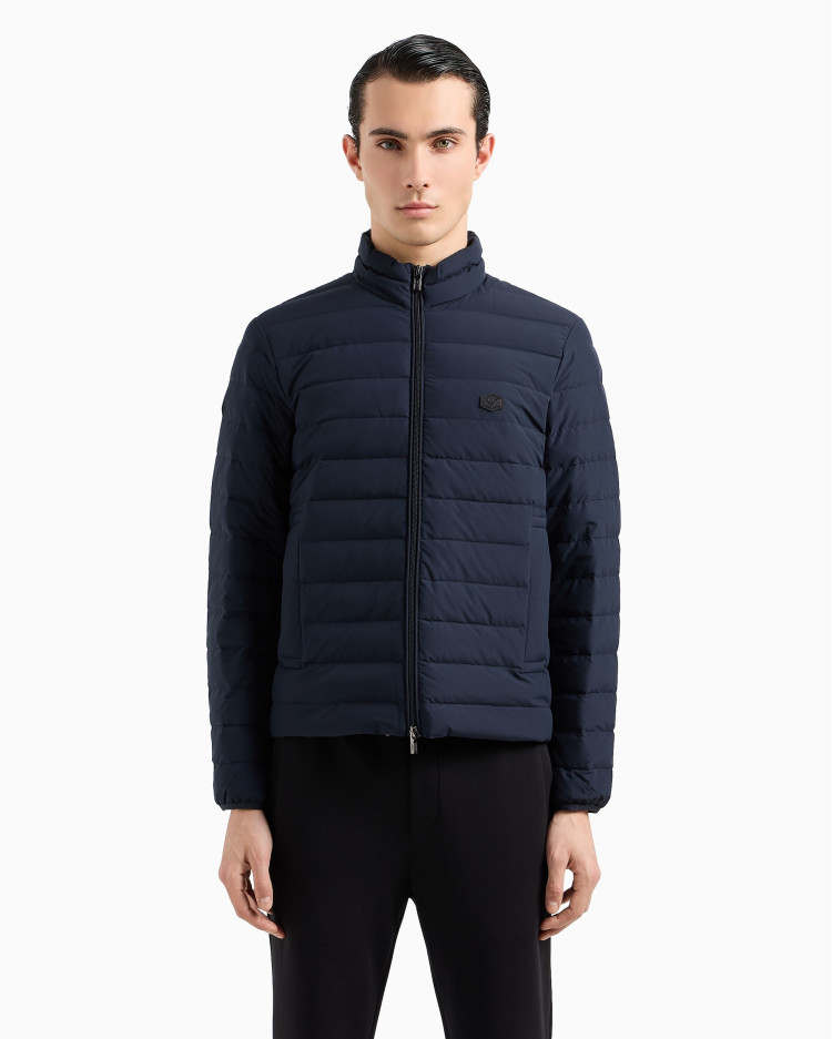 Пуховик тонкий Regular Fit для чоловіків (480803), колір Синій - №2