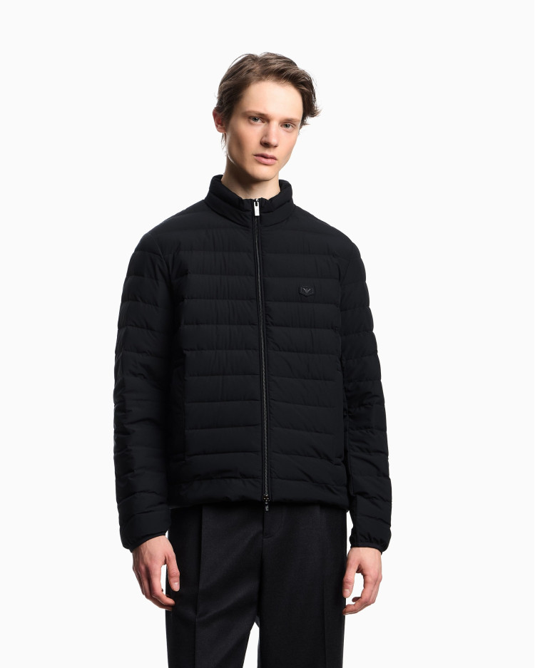 Пуховик тонкий Regular Fit для чоловіків (480804), колір Чорний - №2