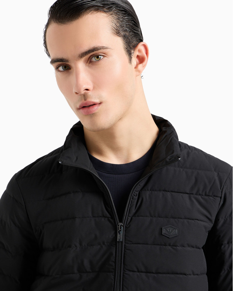 Пуховик тонкий Regular Fit для чоловіків (480804), колір Чорний - №5