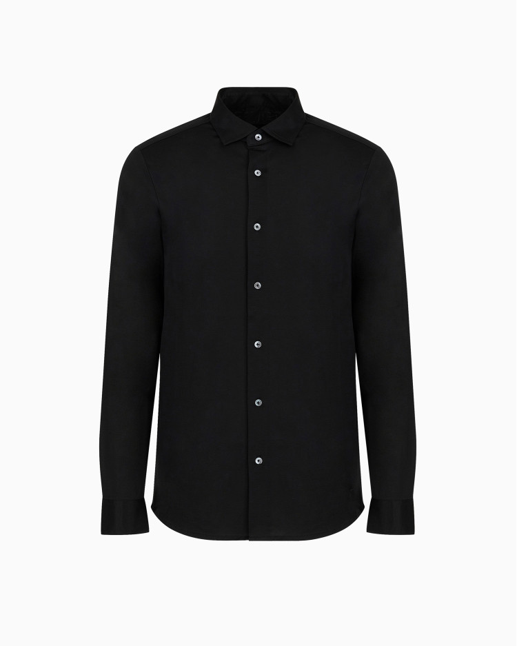 сорочка ділова Slim Fit для чоловіків (480807), колір Чорний - №1