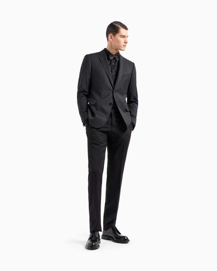 сорочка ділова Slim Fit для чоловіків (480807), колір Чорний - №3