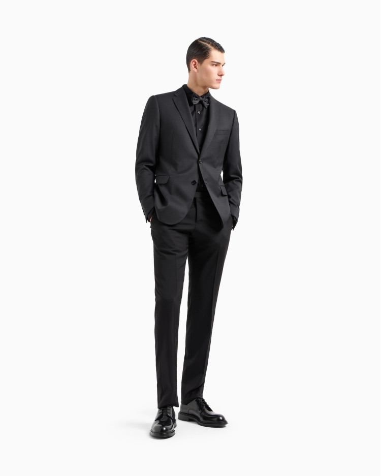 Сорочка деловая Slim Fit для мужчин (480807), цвет Черный - №3