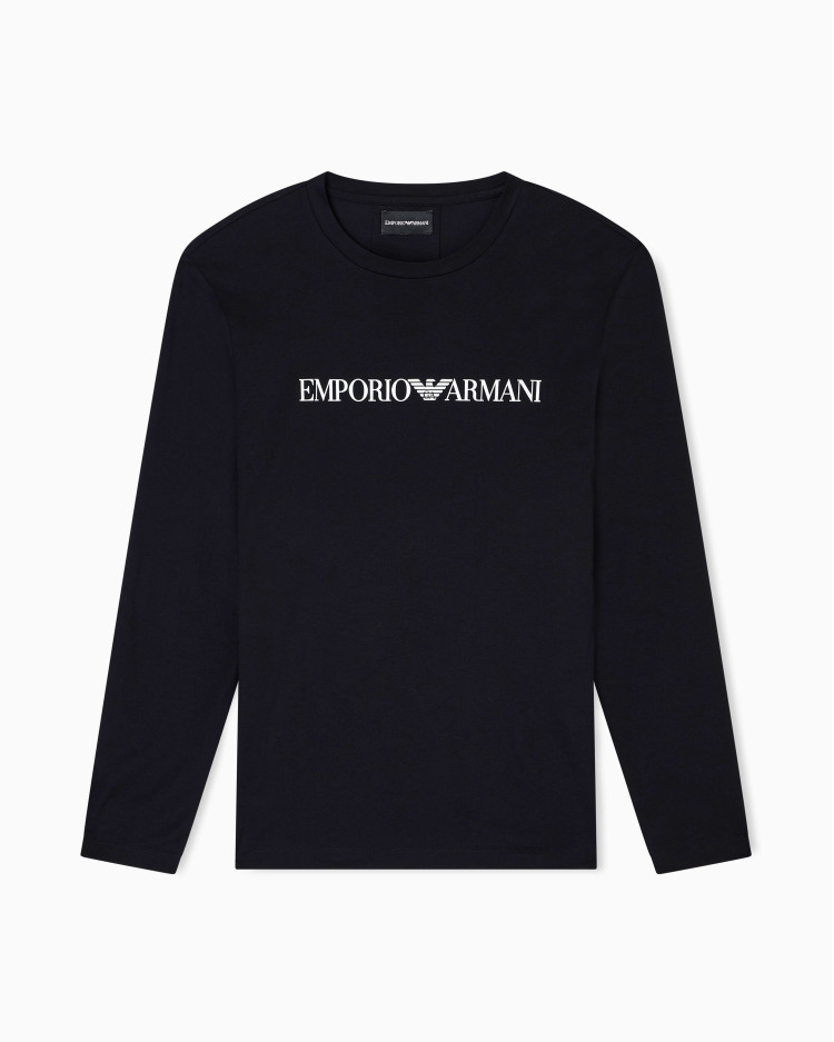Футболка з довгим рукавом Slim Fit для чоловіків (480821), колір Чорний - №1