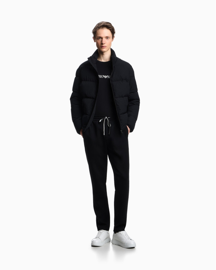 Футболка з довгим рукавом Slim Fit для чоловіків (480821), колір Чорний - №3